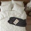 Cozy Comfort by Bedsure | Solid Diamond Pintuck 7pcs 80gsm Queen Size Peyote Bedding Set Comforter Set - 4 of 4