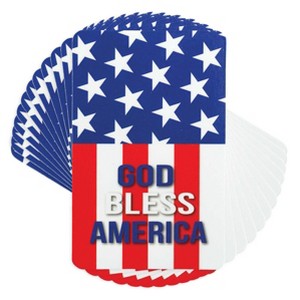 Dicksons God Bless America Red White 4 inch Paper Pocket Card Bookmark Pack of 12 - 1 of 4