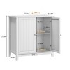 Modern Buffet Cabinet with 2 Doors, Compact Sideboard Storage for Living Room, Kitchen or Hallway – The Pop Home - 4 of 4
