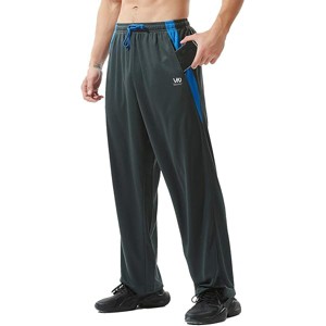 Lomsoe Men 's Athletic Pants with Zipper Pockets Open Bottom Lightweight Sweatpants, for Workout, Running, Gym, Training - 1 of 1