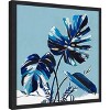Amanti Art Villa Palms I (Blue Monstera) by Isabelle Z Canvas Wall Art Print Framed 16 x 16-in. - 3 of 4