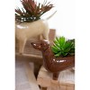 Ceramic Dog Planters Set of 5 – 6" Tall Whimsical Animal Pots by Kalalou - 4 of 4