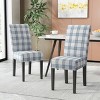 2pk Pertica Contemporary Upholstered Dining Chairs Beige/Espresso - Christopher Knight Home - 2 of 4