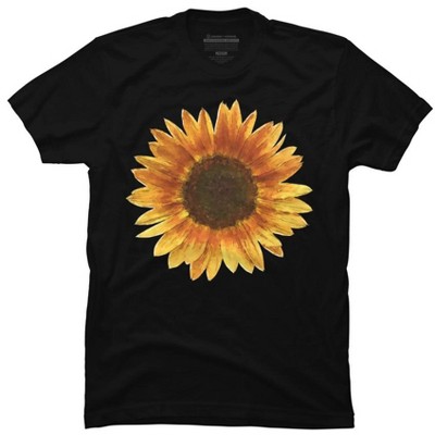 Men's Design By Humans Sunflower By Maryedenoa T-shirt - Black - 4x ...