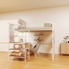 RISOKEYS Full Size Loft Bed with Desk & Stairs - Heavy Duty Metal Frame,Space-Saving Solution for Teens, Students & Small Spaces - 2 of 4