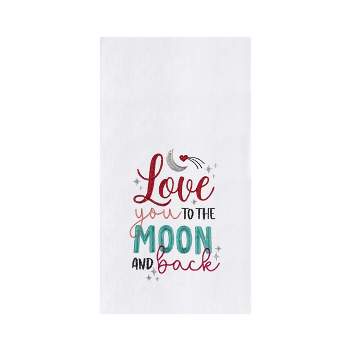 C&F Home Love You To The Moon And Back Valentine's Day Kitchen Towel Dishtowel Clean-Up Decor Machine Washable Decoration Romantic Cute Gifts Love