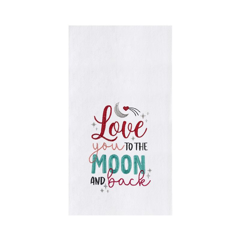 C&F Home Love You To The Moon And Back Valentine's Day Kitchen Towel Dishtowel Clean-Up Decor Machine Washable Decoration Romantic Cute Gifts Love, 1 of 5