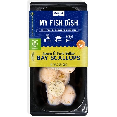 Bristol Seafood My Fish Dish Lemon & Herb Butter Bay Scallops - 7oz