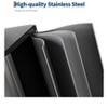 Double Trash Can with Lid, Step-on Kitchen Stainless Steel Garbage Cans, PP Inner Buckets, Liner Rim - 4 of 4