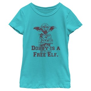 Girl's Harry Potter Dobby is a Free Elf T-Shirt - 1 of 4