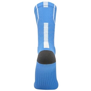 Mk Socks Player ID Jersey Number SINGLE Crew Sock - Columbia Blue, White - 1 of 1