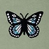 Dalix Butterfly Embroidery Relaxed Hoodie Soft Fleece Sweatshirt Fit Lounge Womens - 2 of 4