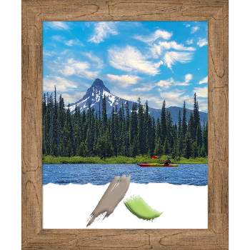 Amanti Art Owl Brown Narrow Wood Picture Frame