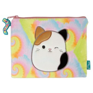 Squishmallows Cameron the Cat 9" Inch Tie-Dye Zippered Plush Pencil Storage Pouch - 1 of 3