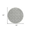 Gray Charcoal And Silver Geometric Washable Indoor Outdoor Area Rug - 3 of 4