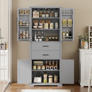 Christopher Knight Home Walter Modern Multi-Functional Storage Cabinet with 2 Drawers and Adjustable Shelves - 1 of 4