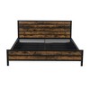 CAVINAS Full Size Hydraulic Bed Modern Wooden Bed Frame with 2 Storage Drawers and Bottom Storage Space for Bedroom - 3 of 4