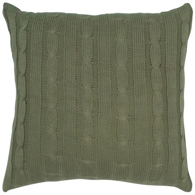 Fair Isle I by Surya Poly Fill Pillow, Green/Beige, 18' x 18' -  PLAID003-1818