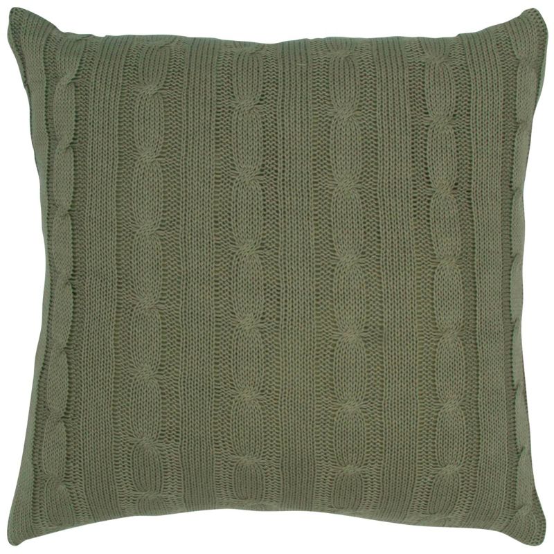 18"x18" Sweater Knit Square Throw Pillow - Rizzy Home, 1 of 5