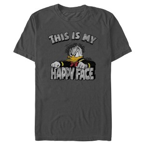 Mens Mickey & Friends Donald My Happy Face T Shirt - 1 of 4