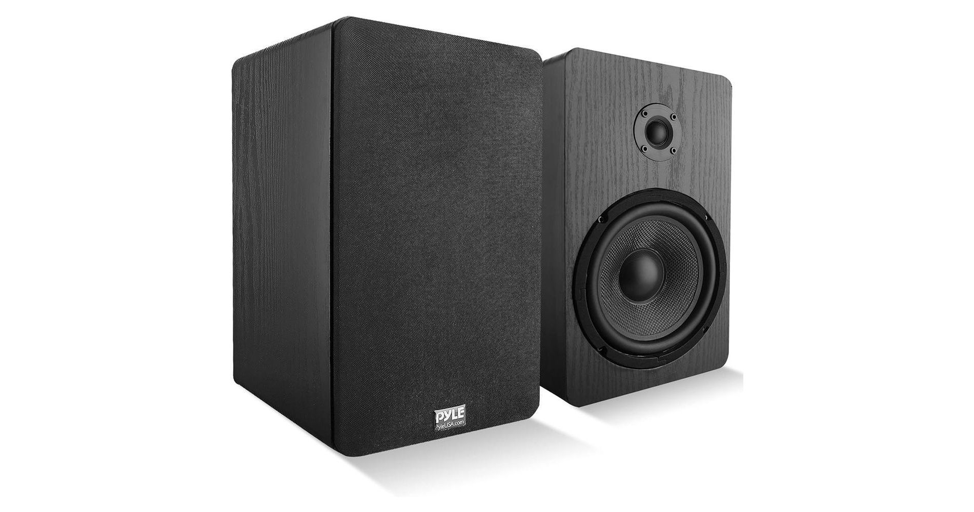 Pyle 6.5" Home Theater Wooden Bookshelf Speakers - PSMSP6