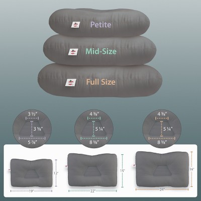 Petite Gray Orthopedic Cervical Support Pillow