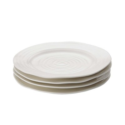 Portmeirion Sophie Conran Dinner Plates 11 Inch Set of 4 Elegant Porcelain Dining Plates Contemporary Design Dishwasher Microwave & Freezer Safe
