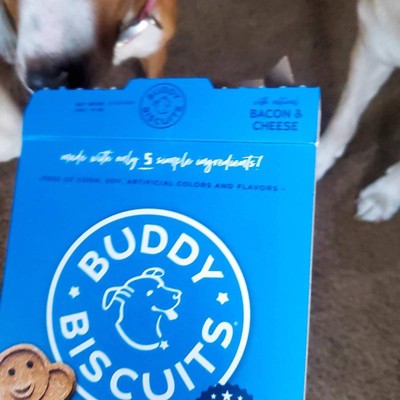 Buddy Biscuits Oven Baked Treats With Bacon And Cheese Dry Dog Treats ...