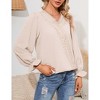 Womens Tops Long Sleeve Shirts V Neck Sweatshirt for Women Fall Fashion Trendy Clothes Casual Blouses - 2 of 4