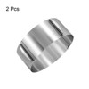 Unique Bargains Stainless Steel Round Adjustable Nonstick Cake Ring 2 Pcs - 3 of 4
