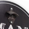 Vintage Man Cave 'Refreshment Center' Bottle Opener/Cap Catcher Wall Sign Panel - American Art Decor - 2 of 4