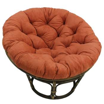 42" Rattan Papasan Chair with Micro Suede Cushion - International Caravan