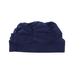 Unique Bargains Pleated Style  Swim Cap 5.91"x9.25" 1 Pc - 1 of 4