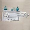 36" x 18" Wall Shelf with Collapsible Drying Rack and Hooks - Danya B. - image 4 of 4
