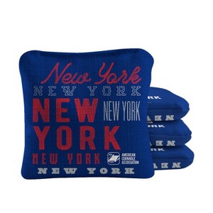 Skip's Garage | Gameday New York Football Synergy Pro Cornhole Bags (Set of 4) - 1 of 4
