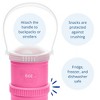Re-Play Snack Stack with Trap and Travel Lid - Bright Pink - 2pk - 3 of 4