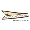 Unique Bargains Women's Ditsy Floral Satin Headband Black Beige 1 Pc - 4 of 4
