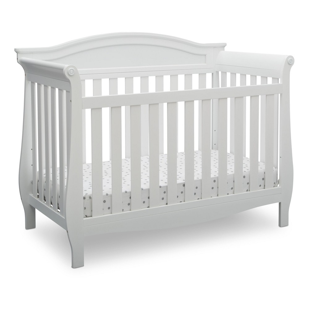 Delta Children Lancaster 4-in-1 Convertible Crib - Bianca White