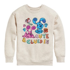 Boys' - Blue's Clues & You! - Cute & Clued In Graphic Long Sleeve Fleece Sweatshirt - 1 of 3