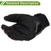 Unique Bargains Motorcycle Gloves Breathable Full Finger Gloves Nylon Outdoor Gloves 1 Pair - 4 of 4