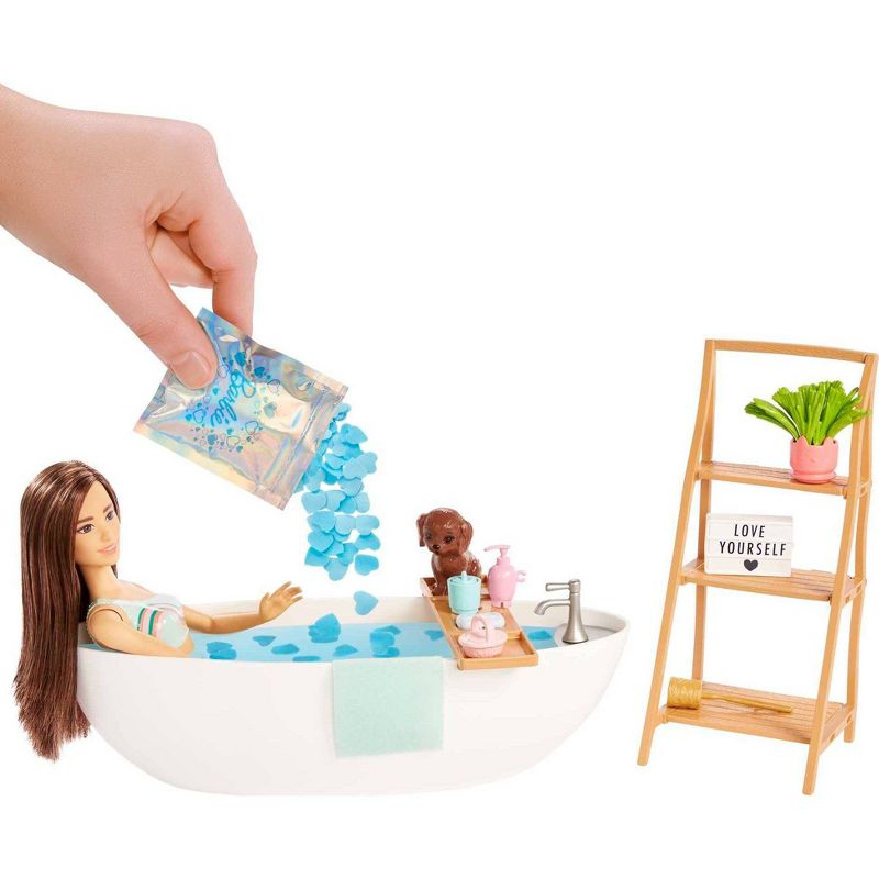 Barbie Doll &#38; Bathtub Playset - Confetti Soap &#38; Accessories - Brunette, 3 of 8