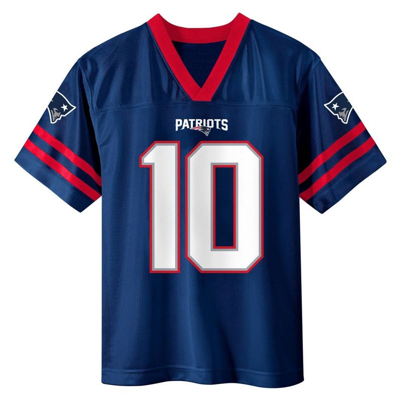 NFL New England Patriots Boys' Short Sleeve Jones Jersey, 2 of 4