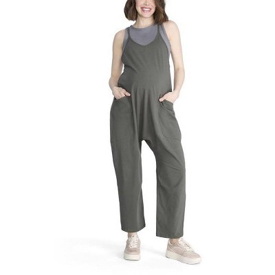 Women's Sleeveless Relaxed Fit Maternity Jumpsuit | Motherhood Maternity