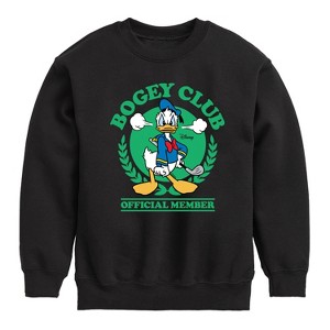 Boys' - Disney - Donald Duck Bogey Club Graphic Long Sleeve Fleece Sweatshirt - 1 of 4