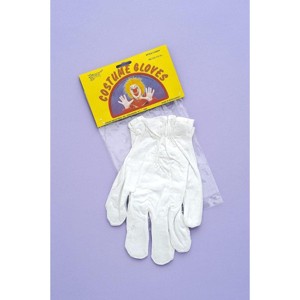Forum Novelties White Circus Clown Adult Costume Gloves - 1 of 1