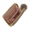 Unique Bargains Diagonal Stitching And Plush Balls Coin Purse Wallet 1 Pc - 3 of 4