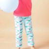 Ola! Otter Girl Leggings - Frog & Lotus-Blue - 2 of 4