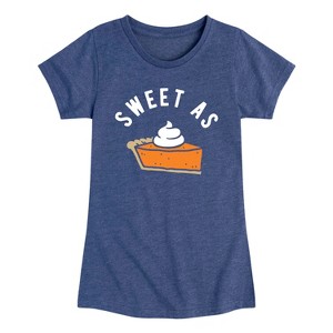 Girls' - Instant Message - Sweet As Pumpkin Pie Fitted Short Sleeve Graphic T-Shirt - 1 of 4