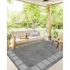 Area Rugs: Washable Non-Slip Simple Geometric Carpet, Soft Low Pile Foldable Stain Resistant Rugs for Bedroom, Home - 3 of 4