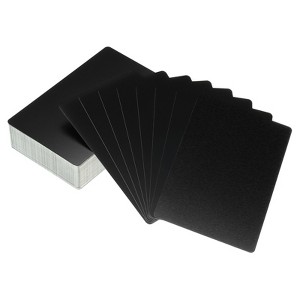 Unique Bargains Metal Blank Laser Engrave Printable DIY Name Cards 100 Pcs - 1 of 4